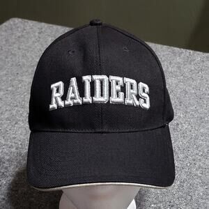Las Vegas Raiders Hat Baseball Cap Mens Black Curved Bill Low Profile Oakland